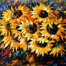 Схема вышивки «Подсолнухи»