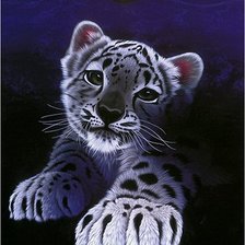 Схема вышивки «тигренок»