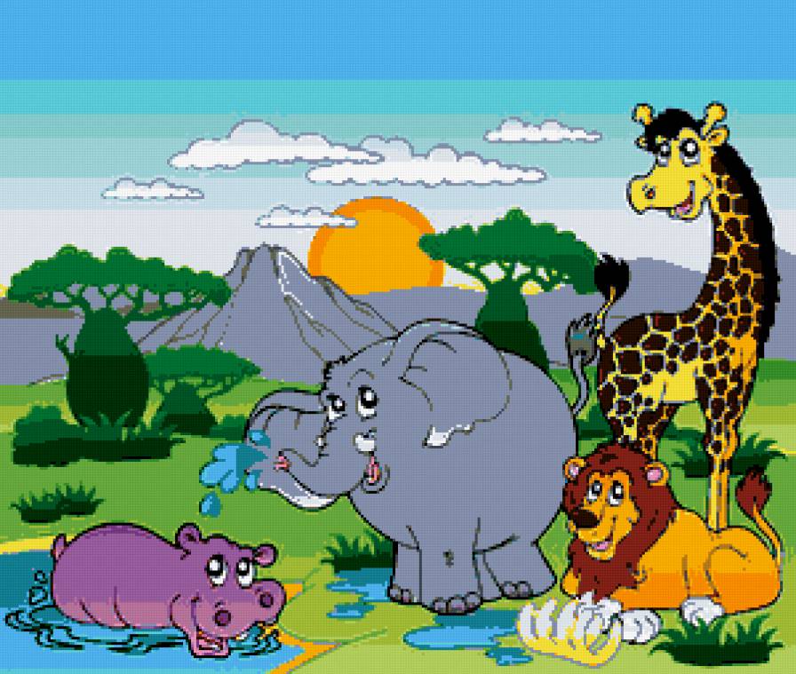 животные - животные, детское - предпросмотр