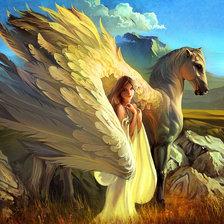 Девушка и пегас