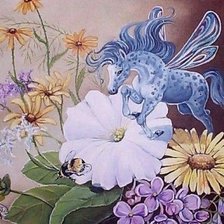 Схема вышивки «Маленький пегас»