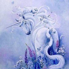 Схема вышивки «единорог»