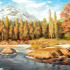 Схема вышивки «Дм. Спирос.Первые заморозки»