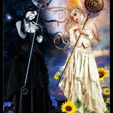 Схема вышивки «день и ночь»