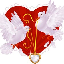 Схема вышивки «голуби»