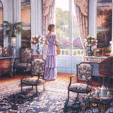 Схема вышивки «барышня»