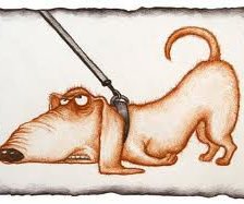 Схема вышивки «упрямая такса»