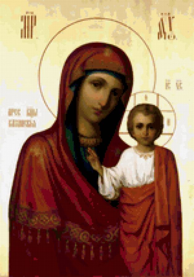 Казанская божья матерь - икона - предпросмотр