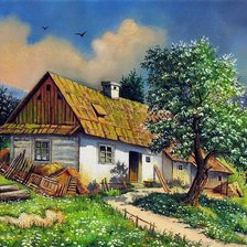 Схема вышивки «хата»