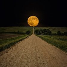 Схема вышивки «дорога к луне»