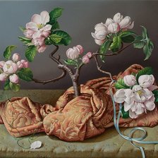 Схема вышивки «натюрморт с цветами»
