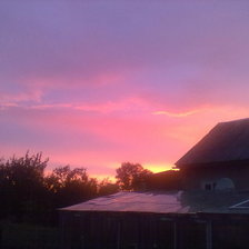 Схема вышивки «закат»