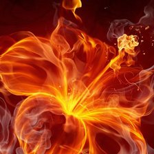 Схема вышивки «Огненный цветок»