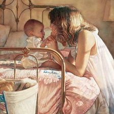 Схема вышивки «Мать и дитя»