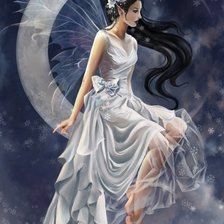 Схема вышивки «фея луны»