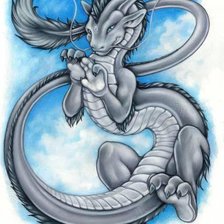 Схема вышивки «дракончик»