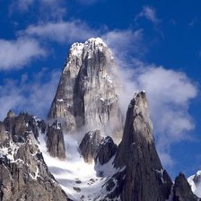 Схема вышивки «горы»