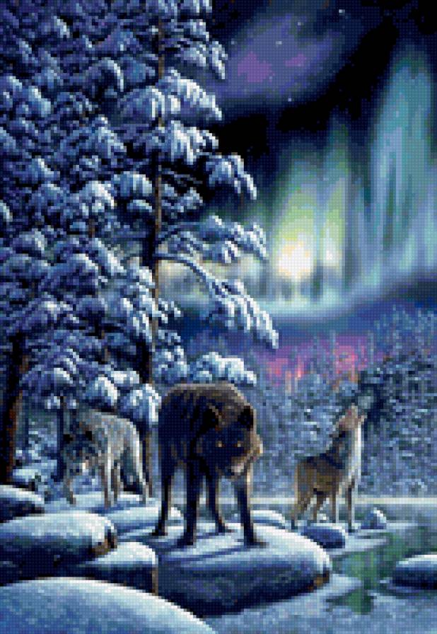 левая часть полиптиха5 - диптих, полиптих, животные, триптих, природа - предпросмотр