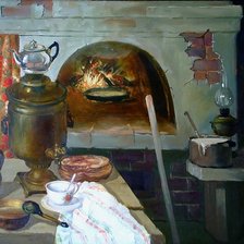 Схема вышивки «русская печь 2»