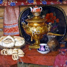 Схема вышивки «чай с баранками»