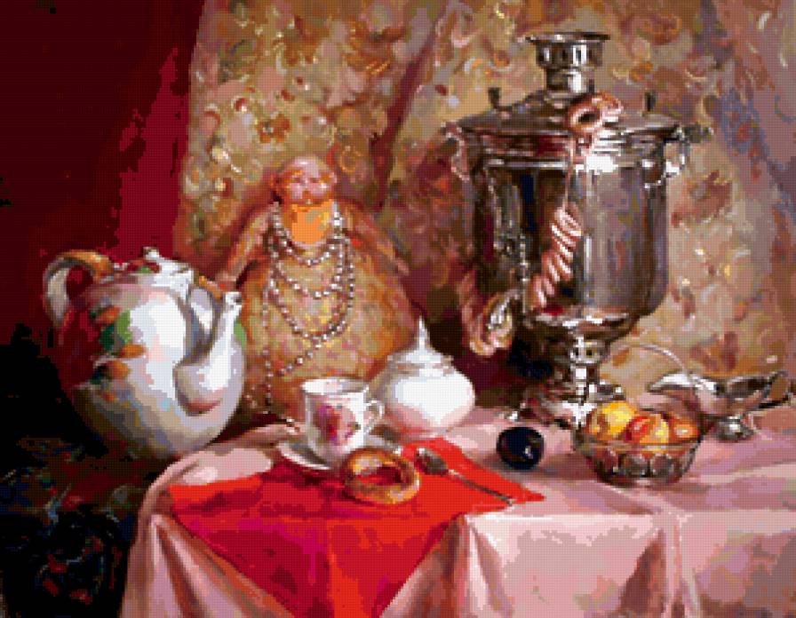 самовар - по картинам художников - предпросмотр