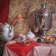 Схема вышивки «самовар»