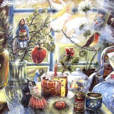 Схема вышивки «чай»