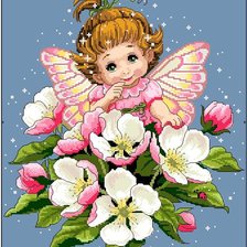 Схема вышивки «Фея яблоневого цвета»