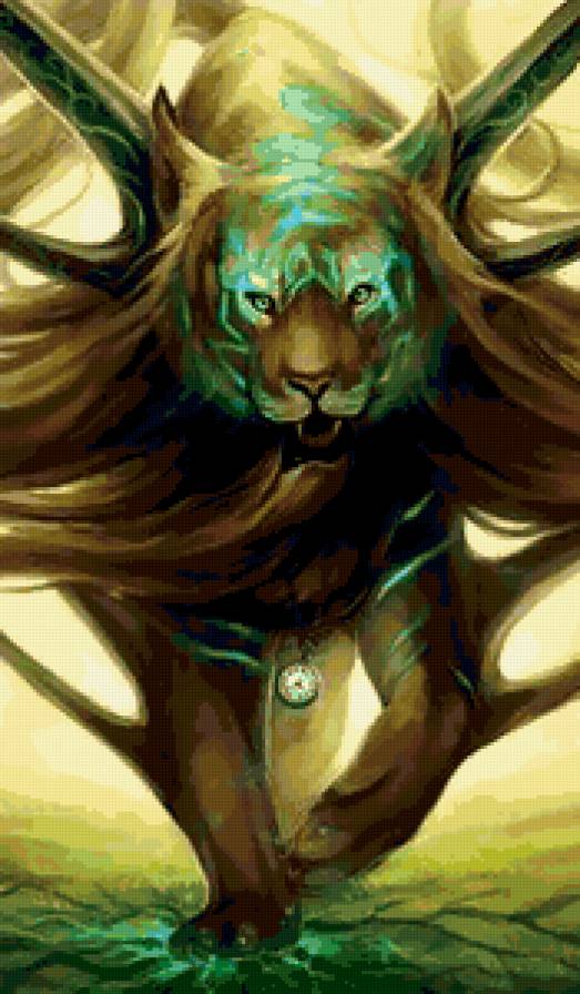 Дух тигра - животные, кошка, фентези - предпросмотр
