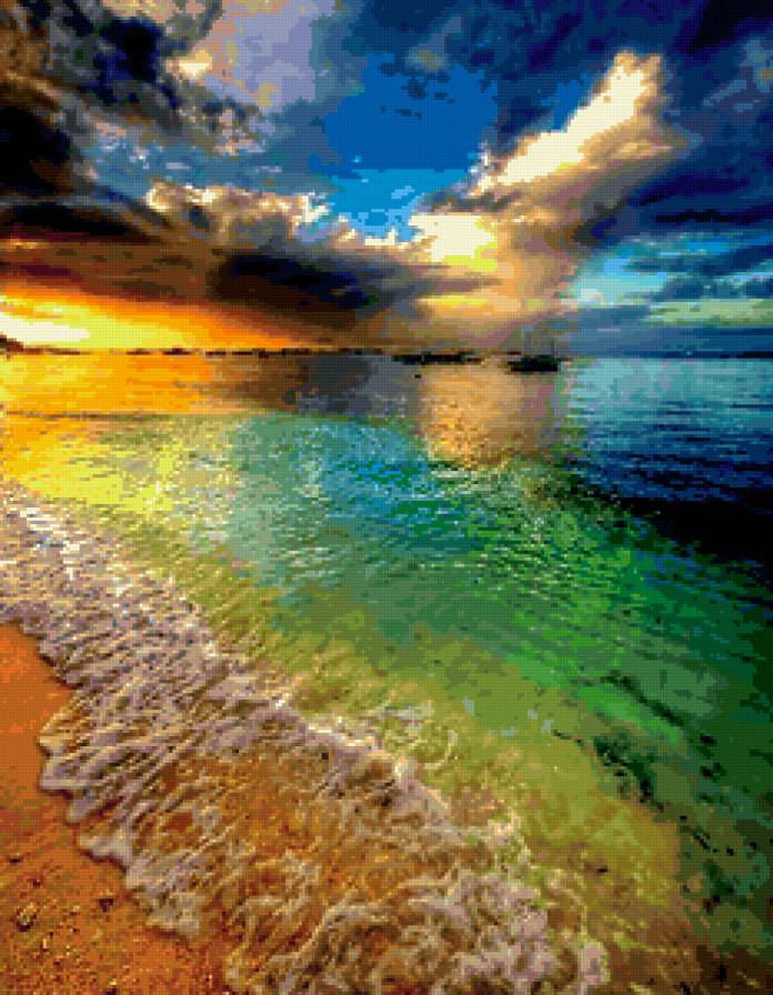 Яркость красок - море, природа - предпросмотр