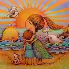 Схема вышивки «Закат»