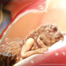 Схема вышивки «спящая феечка»