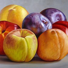 Схема вышивки «Персики»