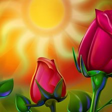 Схема вышивки «Серия "Фантастические цветы"»