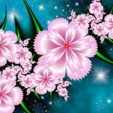 Схема вышивки «Серия "Фантастические цветы"»