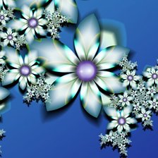 Схема вышивки «Серия "Фантастические цветы"»