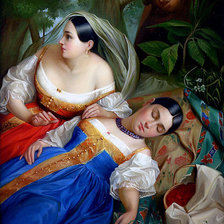 Схема вышивки «полуденный сон»