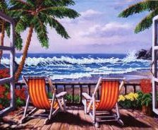 Схема вышивки «вид из окна»