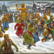 Схема вышивки «проводы масленицы»