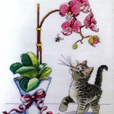 Схема вышивки «Орхидея»