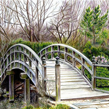 Схема вышивки «мостик»