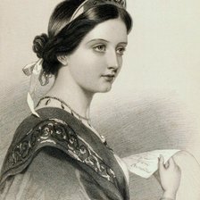 Схема вышивки «девушка шекспировская»