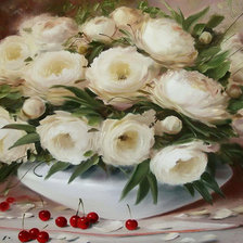 Схема вышивки «ПИОНЫ. ОЛЕГ БУЙКО. 55»