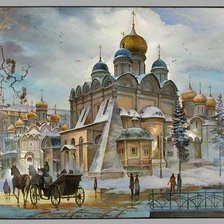 Схема вышивки «Храмовая площадь»