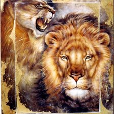 Схема вышивки «Серия "Большие кошки"»