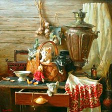 Схема вышивки «озорные котята»