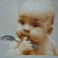 Схема вышивки «Обед»