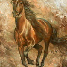 Схема вышивки «Бегущая лошадь (Брагинский)»