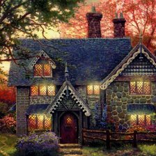 Схема вышивки «Загородный дом»