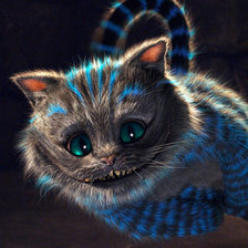 Схема вышивки «чеширский кот»